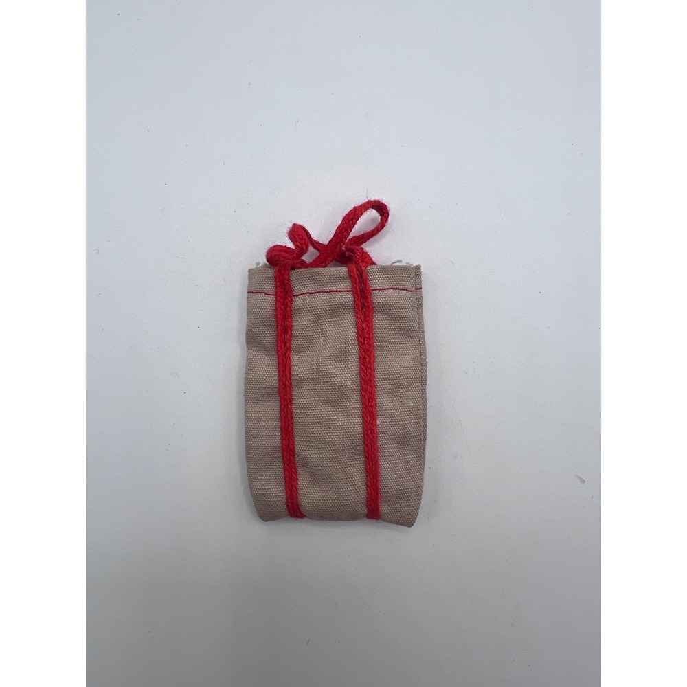 Vint Barbie Finishing Touches Accessory Burlap Jute Canvas Bag W Matching Clutch